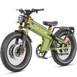 V�lo electrique aniioki a9 pro max - double moteur 5400 w - 60v 70 ah batterie amovible - pneus 26 ; ...