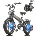 V�lo electrique pliable 20 pouces burchda r7 - double moteur 2000w - 48v20ah - vitesse maximale 50 km ...