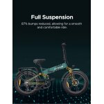 V�lo electrique pliable engwe engine pro 2. 0 autonomie 110km batterie 52v16ah tout suspendu pneus snow ...