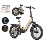 Vlo electrique pliant urbain engwe l20 3. 0 pro, 250w, 25 km / h, 100 nm, moteur central, suspension ...