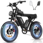 Vlo electrique ridstar q20 pro(nouvelle version), 3000 w moteurs, 52 v 40 ah, vitesse 60 km / h, autonomie ...