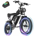 V�lo electrique tout - terrain ridstar q20 20 pouces (derni�re version) - moteur 1500 w - batterie amovible ...