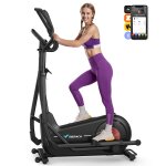 V�lo elliptique - merach, pour maison, 8 niveaux de r�sistance, r�glage manuel, avec moniteur, app connect� ...