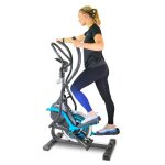 Vlo elliptique super smart bike cross trainer - 8 niveaux de rsistance magntique - roue inertie 7kg, ...
