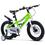 Vlo pour enfants de 16 pouces avec roues stabilisatrices, freins a disque mcaniques et cadre en acier, ...