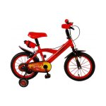 Vlo pour enfants disney cars - garon - 14 pouces - rouge - deux freins e main