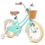 V�lo enfant keano lexicon 12 pouces, avec roulettes stabilisatrices amovibles, panier, vert
