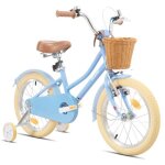 V�lo enfant keano lexicon 16 pouces, avec roulettes stabilisatrices amovibles, panier, bleu