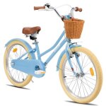 V�lo enfant keano lexicon 20 pouces, avec roulettes stabilisatrices amovibles, panier, bleu