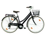 V�lo femme boulevard 28 pouces 18 vitesses noir