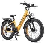 Velo femme electrique vtc engwe e26 st 26 pouces fat bike de ville moteur 250w autonomie 140km double ...