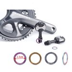 V�lo p�dale rondelle p�dale extension axe entretoise manivelle anneau ti route cyclisme accessoires alliage ...