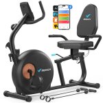 Vlo de rducation merach, pliable, rsistance magntique 8 niveaux, ecran lcd, elastiques, capteur ...