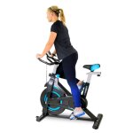 Vélo spinning spinner - exercice bike avec roue d'inertie 6kg - cardio et fitness training - noir Vélo spinning spinner - exercice bike avec roue d'inertie 6kg - cardio et fitness training - noir