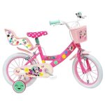 Vélo de ville minnie 14'' pour enfant - marque minnie - couleur rose - freins avant & arrière Vélo de ville minnie 14'' pour enfant - marque minnie - couleur rose - freins avant & arrière