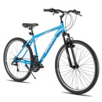 V�lo vtt 26 pouces 18 vitesses hiland acier haute r�sistance hardtail v - brake agave homme femme bleu ...