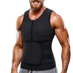Vensslim taille formateur pour hommes chaud noprne sauna costumes fermeture eclair sweat gilet avec ...