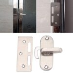 Verrou de porte coulissante de grange en acier inoxydable, verrou antivol, crochet mtallique pour porte ...
