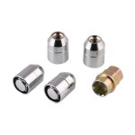 Verrou de sécurité antivol en fer, 4 pièces, boulons de roue m12x1, 5, capuchon d'écrou de cosse avec ... Verrou de sécurité antivol en fer, 4 pièces, boulons de roue m12x1, 5, capuchon d'écrou de cosse avec ...