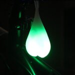 Vert - lampe de vélo en forme de câ¿ur, eclairage etanche en silicone a accrocher, feu arrière et avant, ... Vert - lampe de vélo en forme de câ¿ur, eclairage etanche en silicone a accrocher, feu arrière et avant, ...
