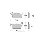 Vesrah - plaquettes de frein moto / quad / scooter m�tal fritt� - vd144 / 3jl