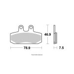 Vesrah - plaquettes de frein moto / quad / scooter m�tal fritt� - vd152jl