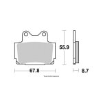 Vesrah - plaquettes de frein moto / quad / scooter m�tal fritt� - vd240jl