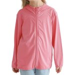 Veste a capuche upf 50 + avec protection uv pour fille et garon - protection solaire - stretch - schage ...