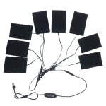Vestes chauffantes electriques usb 8 en 1, coussinet chauffant pour vêtements, gilet d'hiver, fiber chauffante ... Vestes chauffantes electriques usb 8 en 1, coussinet chauffant pour vêtements, gilet d'hiver, fiber chauffante ...