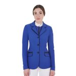 Veste de concours femme equestro tecno stretch xs femme bleu