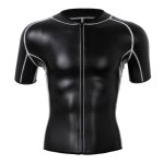 Veste en cuir a col montant pour hommes, ligne blanche, pantalon en faux cuir, fitness, modelant le corps, ... Veste en cuir a col montant pour hommes, ligne blanche, pantalon en faux cuir, fitness, modelant le corps, ...