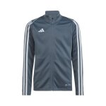 Veste d�entra�nement de football tiro 23 league - gris femme enfant (3 ans et + ) blanc / gris