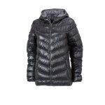 Veste duvet a capuche - doudoune anorak femme - jn1059 - noir