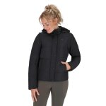 Veste d'hiver avec manches amovibles equitation femme qhp rayah 42 femme noir