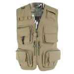 Veste multi poches a schage rapide, gilet de voyage de plein air, photo de pche, gilets de pche durables ...
