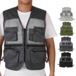 Vestes de pche en maille multi - poches, a schage rapide, respirantes, photographie, randonne en plein ...