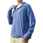 Veste de protection solaire d't pour homme, veste de protection solaire a capuche a manches longues ...