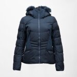 Veste de ski a capuche fausse fourrure avec logo femme rossignol