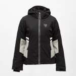 Veste de ski zippe resort a capuche logo gris femme rossignol