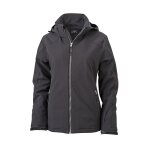 Veste softshell doubl�e - jn1053 - femme - sports d'hiver - ski - noir