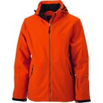 Veste softshell doubl�e - jn1054 - homme - sports d'hiver - ski - orange