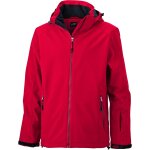 Veste softshell doubl�e - jn1054 - homme - sports d'hiver - ski - rouge