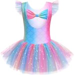 Vtements de ballet pour enfants robe de ballet pour filles justaucorps de ballet a manches courtes tutu ...