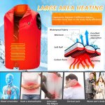 V�tements chauds d'ext�rieur chauff�s pour l'�quitation, le ski, la p�che, la charge via un manteau chauffant ...