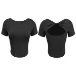 Vtements de yoga pour femmes nouveau modle sportif elastique dos nu manches courtes entranement nail ...
