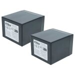 Vhbw 2x batterie de bord compatible avec tondeuse a gazon caravane, bateau, camping - car (6ah, 12v, ...