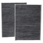 Vhbw 2x filtres d'habitacle charbon actif remplacement pour corteco 49372574 pour voiture