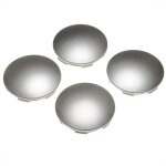 Vhbw 4x cache - moyeu universel, centre de roue pour diverses voitures, 64 mm, gris, plastique