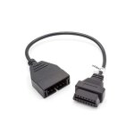 Vhbw obd2 - cble adaptateur 12 broches a 16 broches pour appareil de diagnostic obd compatible avec ...