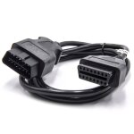 Vhbw obd2 rallonge prise 16 broches sur mle compatible avec vhicules, appareils de diagnostic 150cm ...